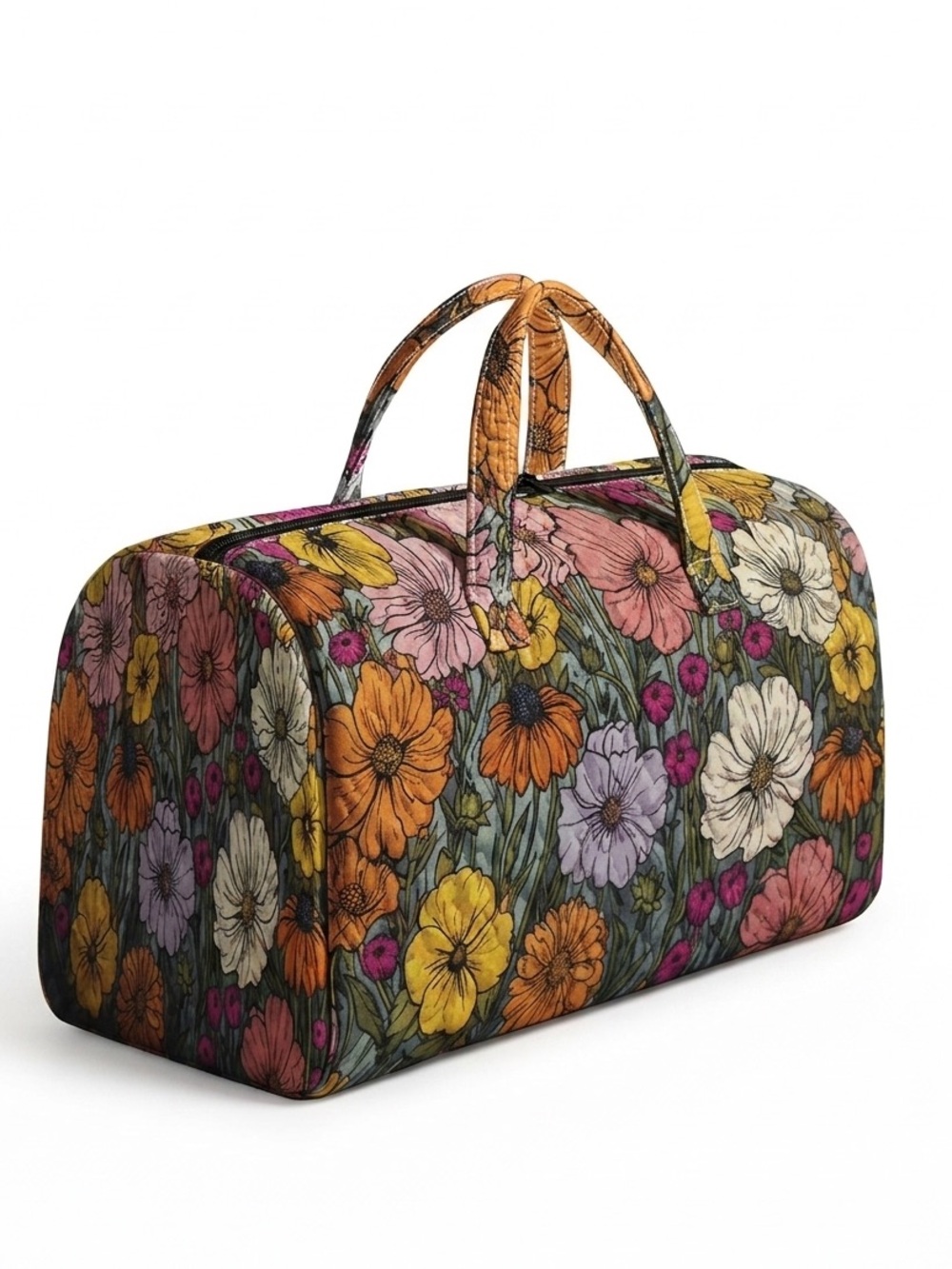 Floral Travel Tote Bag